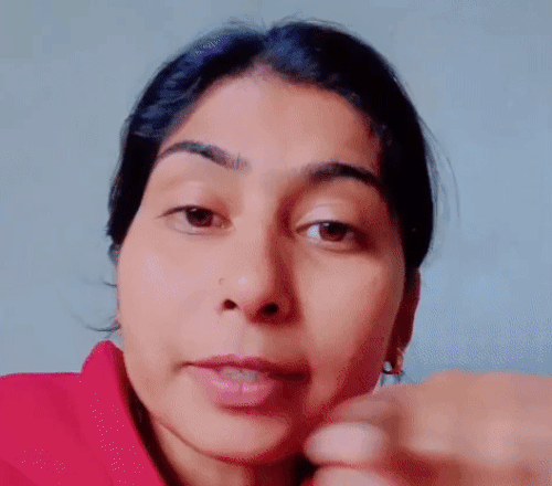 महिला ने कहा कि वह किसी से नहीं डरती है।