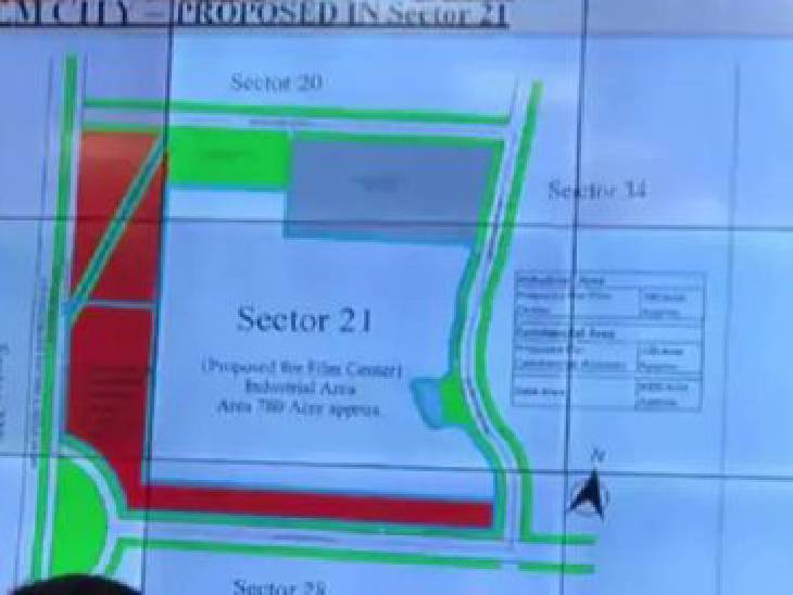 फिल्म सिटी के लिए बनाया गया था ले आउट प्लान