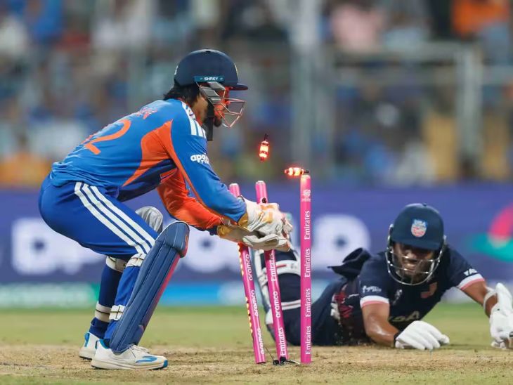 रनआउट का असफल प्रयास करते विकेटकीपर ईशान किशन। (फोटो- BCCI)