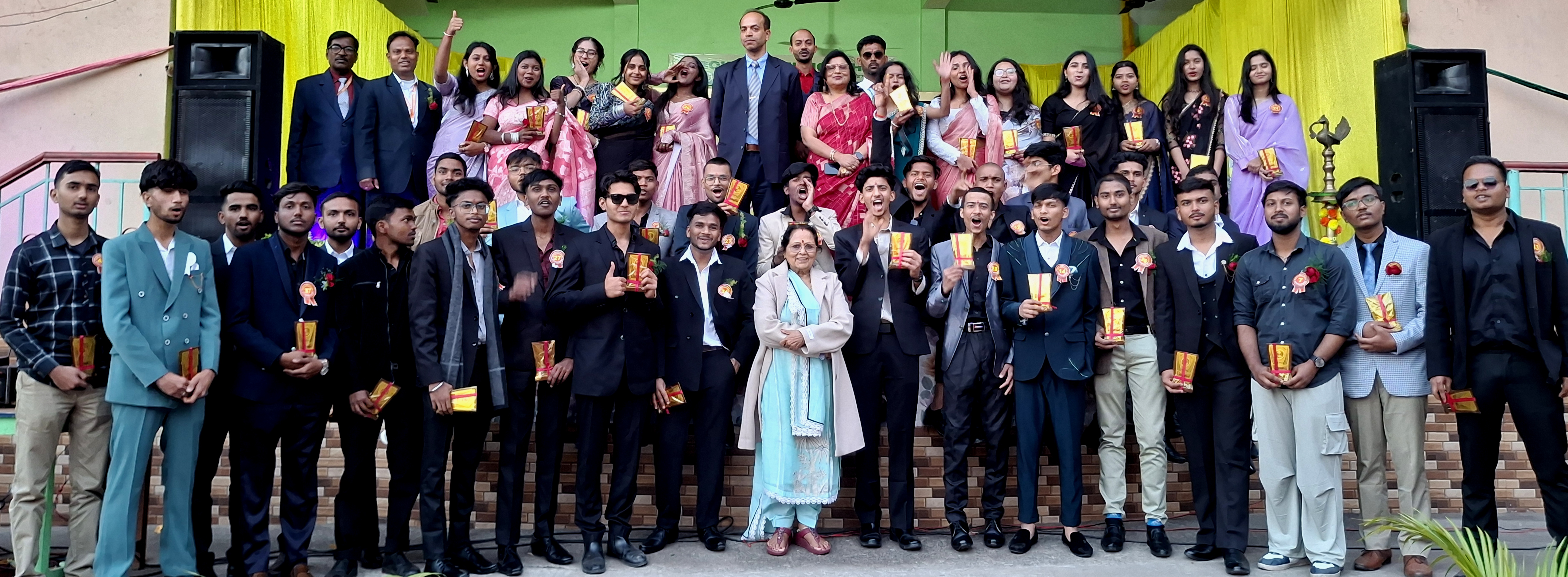 12th class students were given farewell in the farewell ceremony.