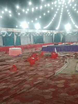 राजेश की हत्या के बाद लोगों ने गेस्ट हाउस में तोड़फोड़ की।