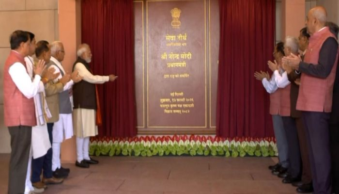 पीएम मोदी ने सेवा तीर्थ उद्धाटन कार्यक्रम में सांसदों और मंत्रालय के अधिकारियों-कर्मचारियों को संबोधित किया।