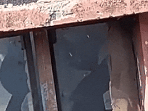 टीका भरने के बाद अपने कपड़ों को ढीला करता युवक।