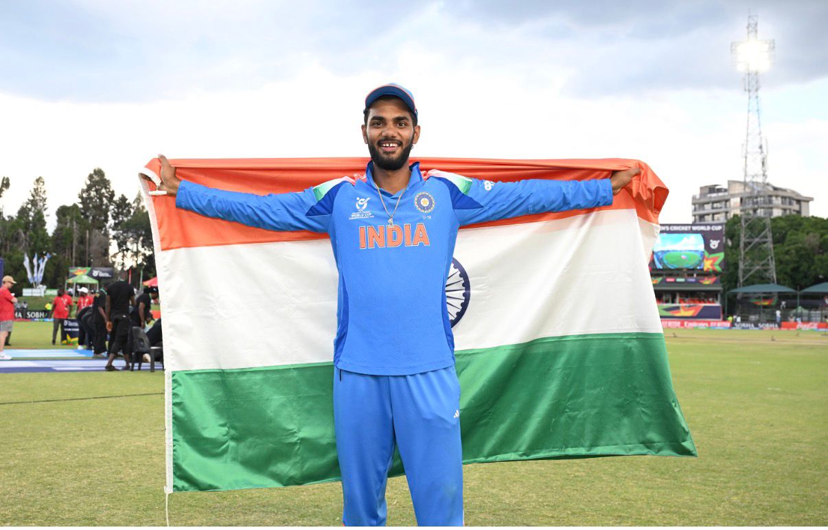 क्रिकेटर कनिष्क चौहान का फोटो।