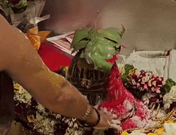 वाराणसी के काशी विश्वनाथ मंदिर में भगवान विशेश्वर की मंगला आरती की गई।