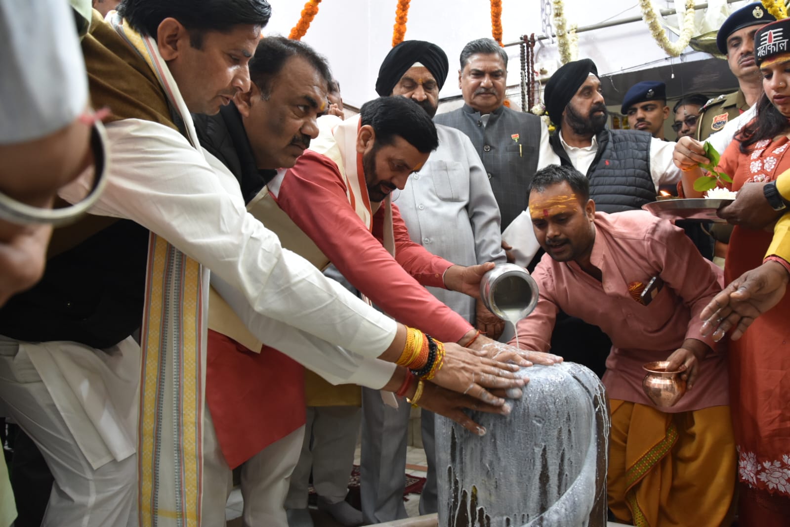 Puj Rally Haryana CM Naib Singh Saini Nuh Rally | Nalheshwar Temple ...