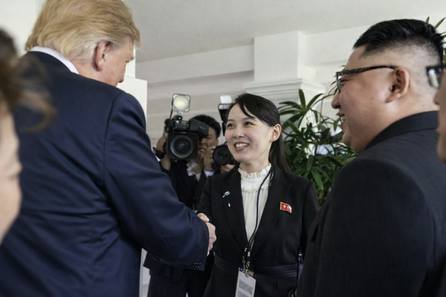 2018 में किम यो जोंग अमेरिकी राष्ट्रपति ट्रम्प से मिली थीं।