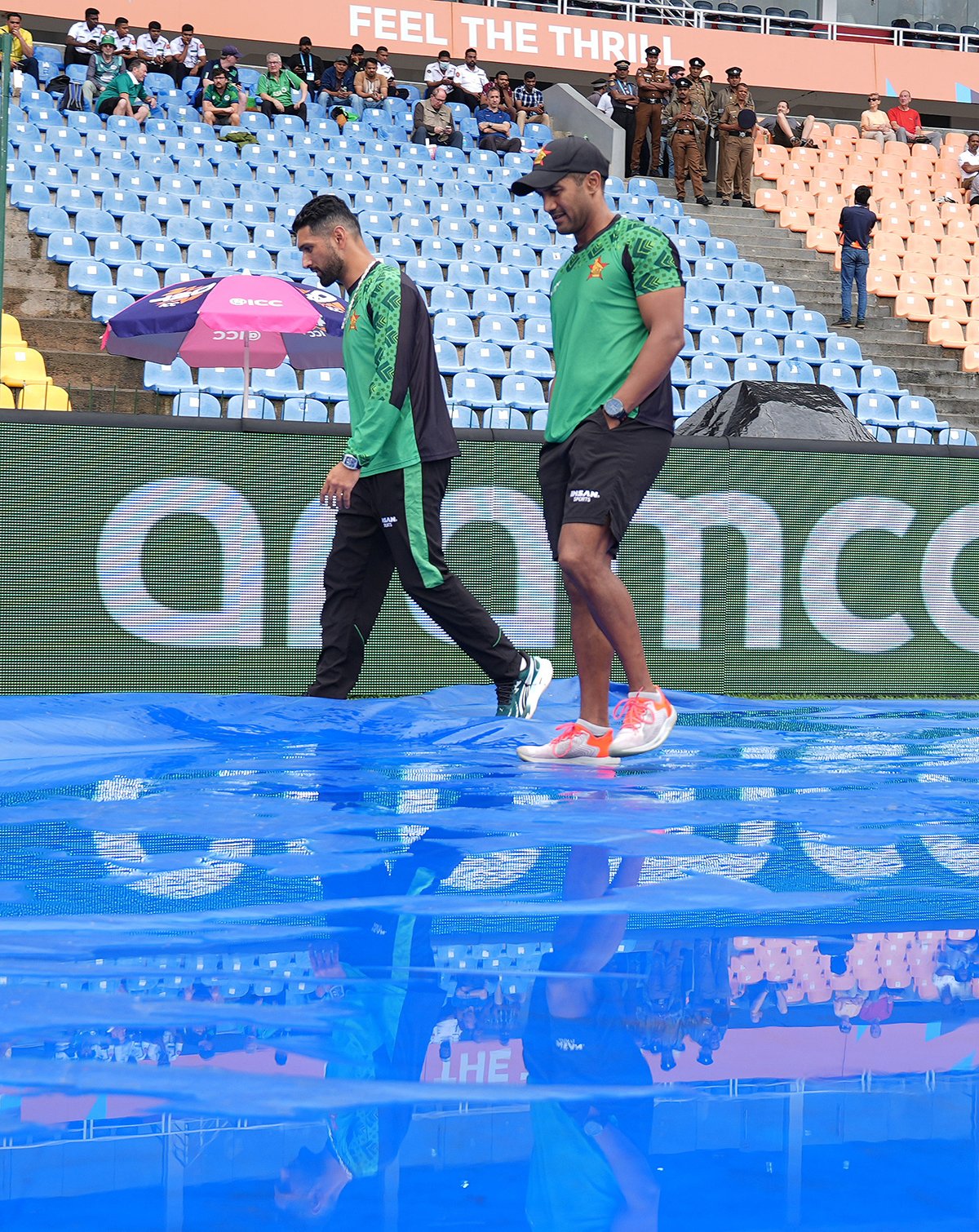 पल्लेकेले में बारिश के कारण मैच रद्द कर दिया गया है।