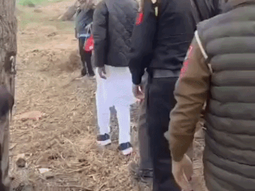 घटनास्थल पर AAP विधायक कुलदीप सिंह धालीवाल। - Dainik Bhaskar