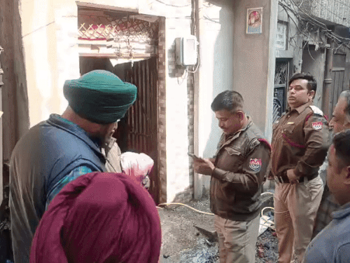 घटनास्थल की फोटो। -