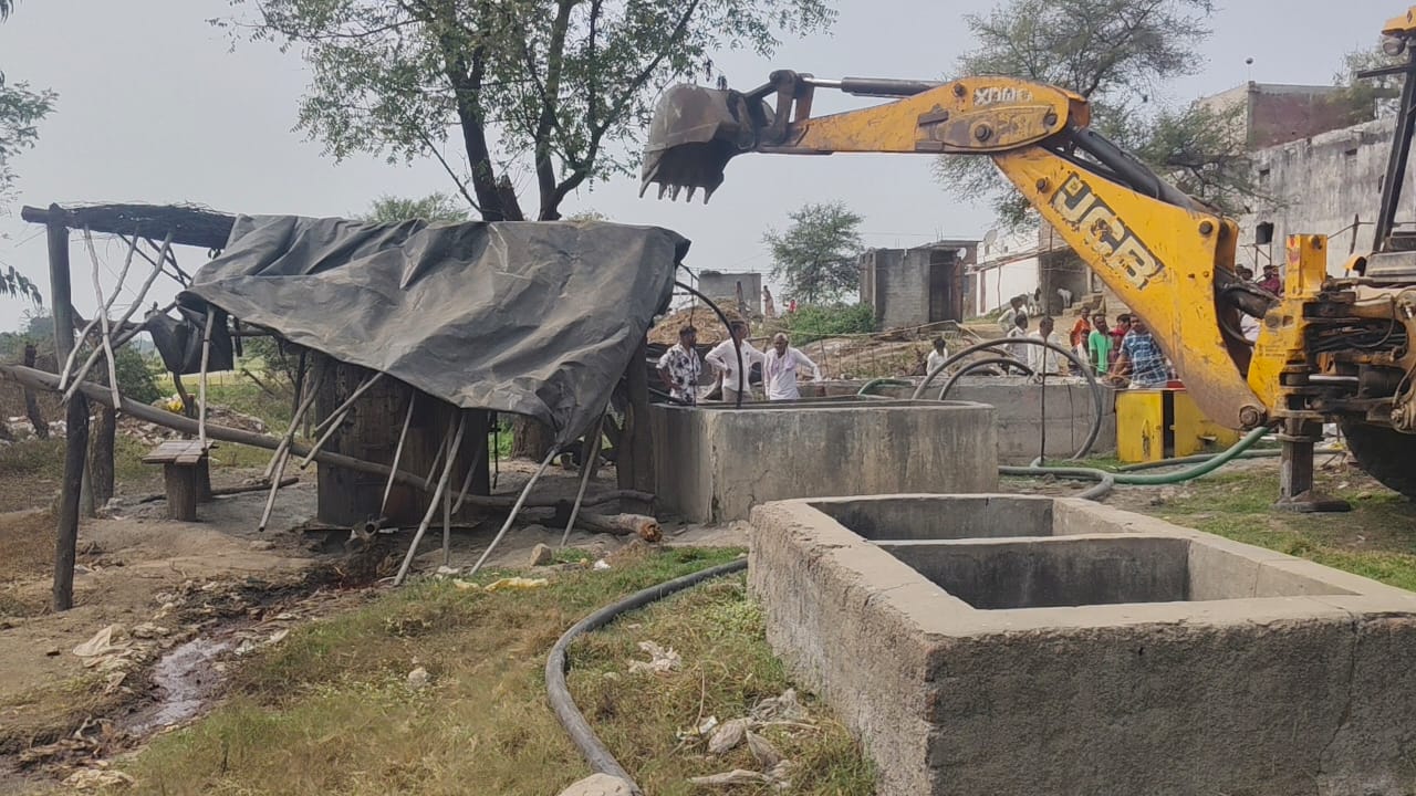The administration removed illegal encroachments made for years on the ...