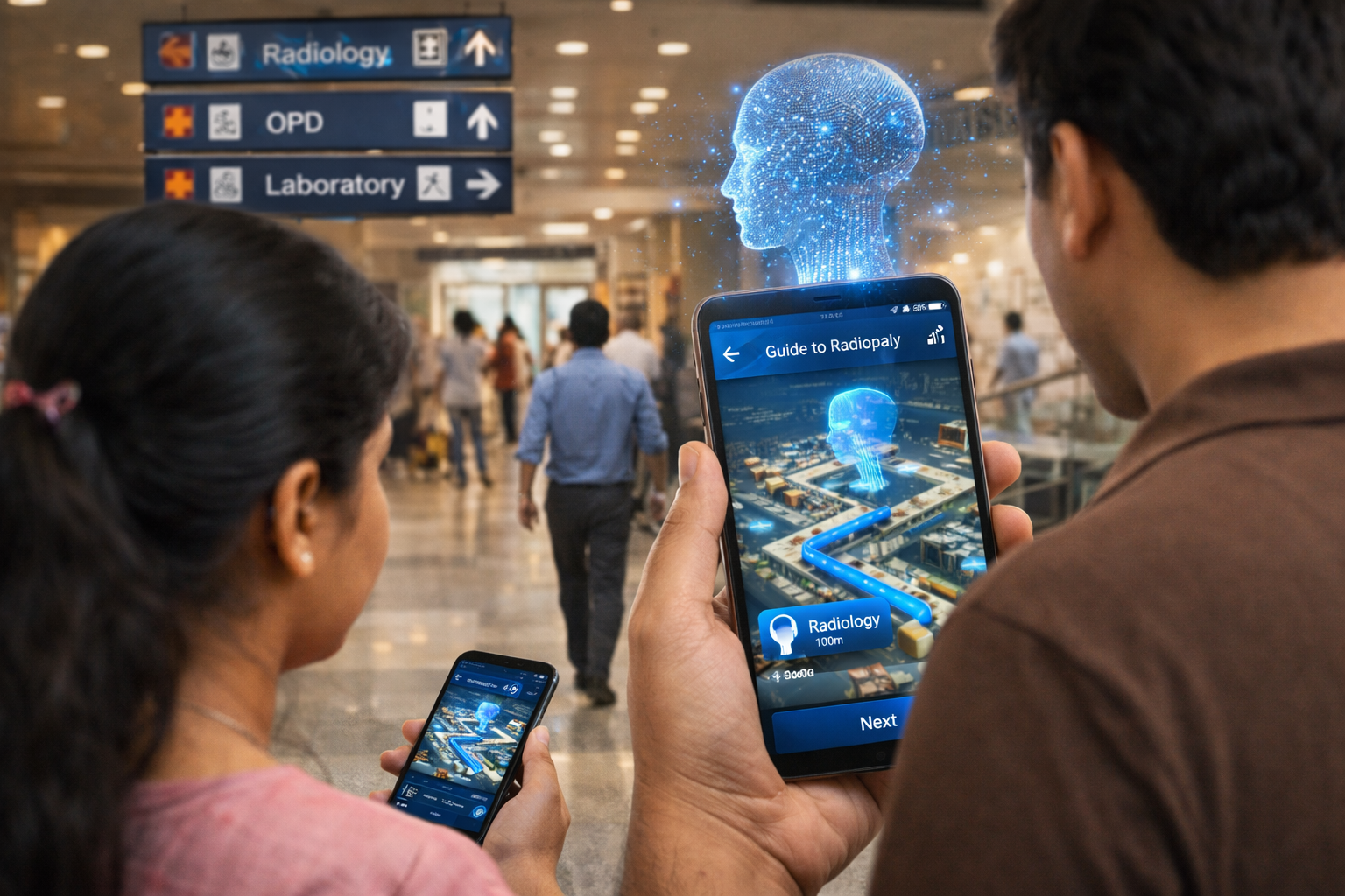 गूगल मैप की तरह मोबाइल पर ही पूरा नेविगेशन मिलेगा। (फोटो- एआई जेनरेटेड)