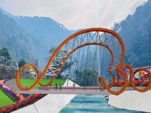 स्टेट ऑफ द आर्ट थीम के तहत तैयार ग्लास ब्रिज का डिजाइन।