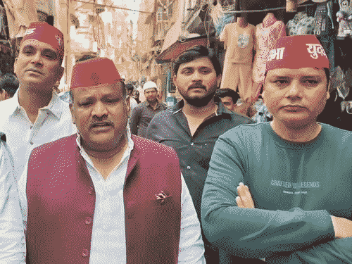 SP Leader Kishan Dixit Protest Dalmandi Bulldozer