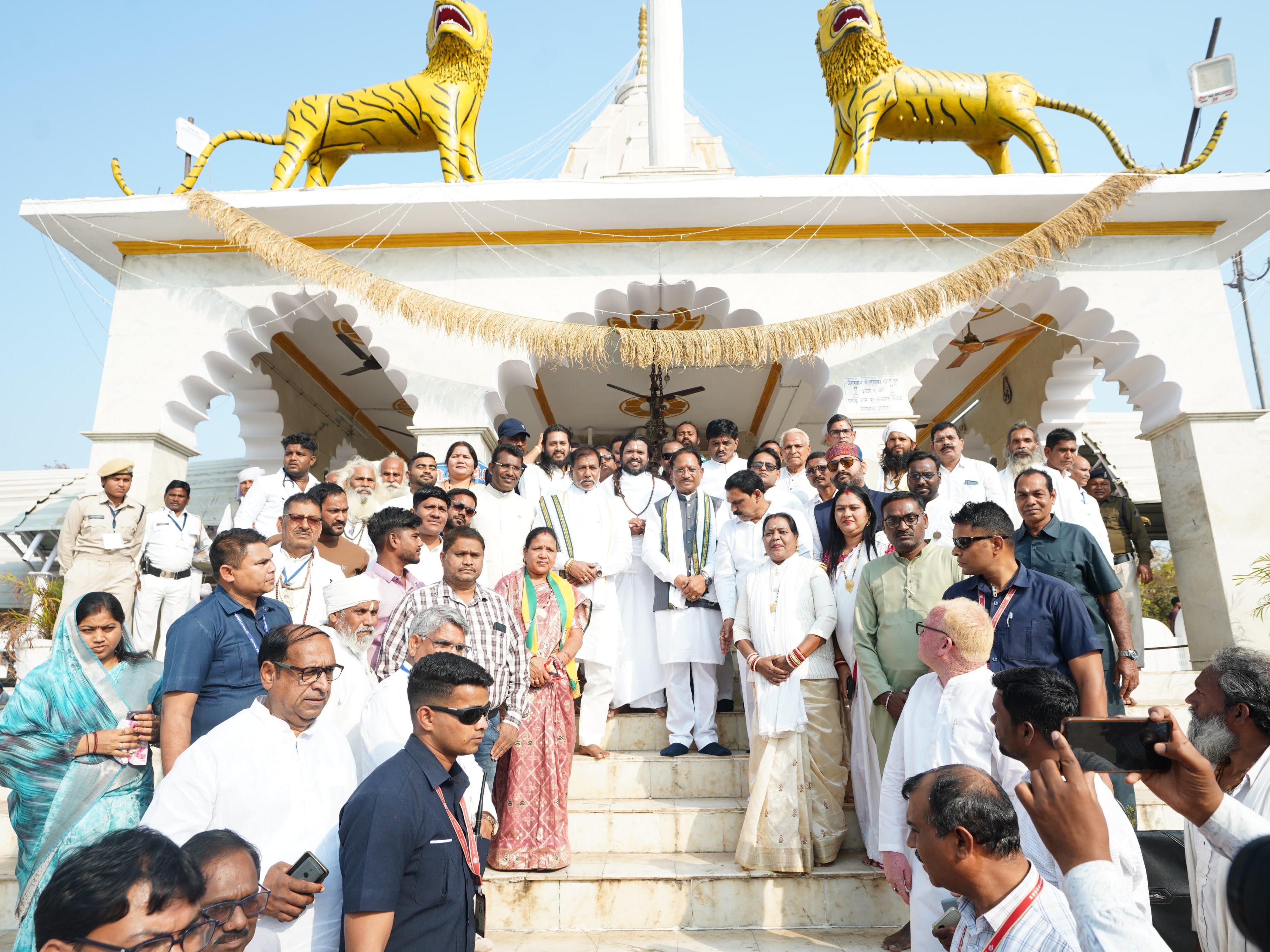 CM Sai Visits Giroudpuri Dham, Follows Baba Ghasidas Path