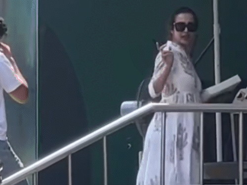 Malaika Arora reached the hospital with son Arhaan on Sunday.