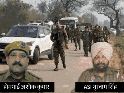 दोनों पुलिसवालों की मौत की सूचना के बाद मौके पर पुलिस जांच के लिए पहुंची थी।