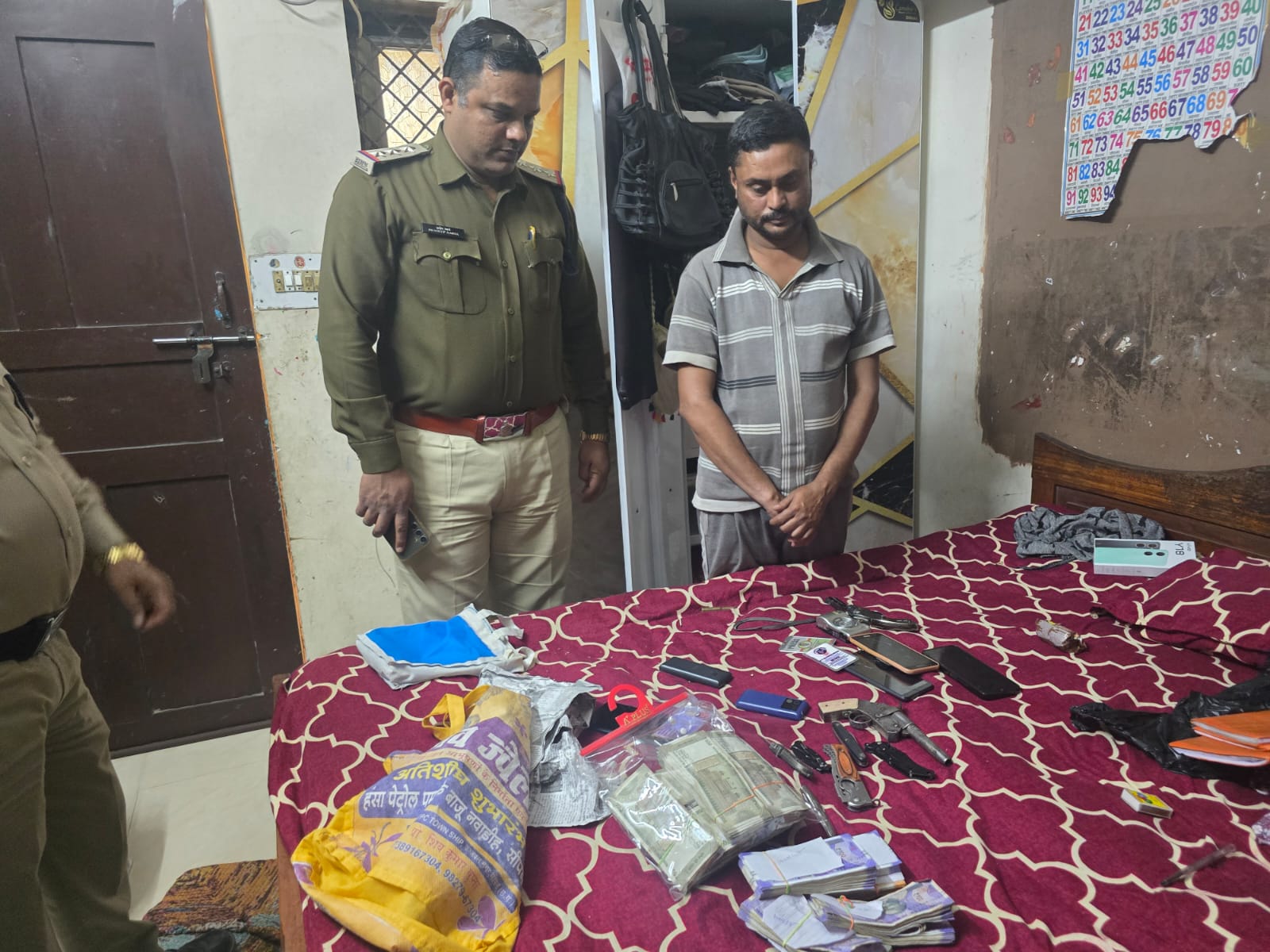 हिस्ट्रीशीटर नारद श्रीवास, जिसे गिरफ्तार किया गया है।