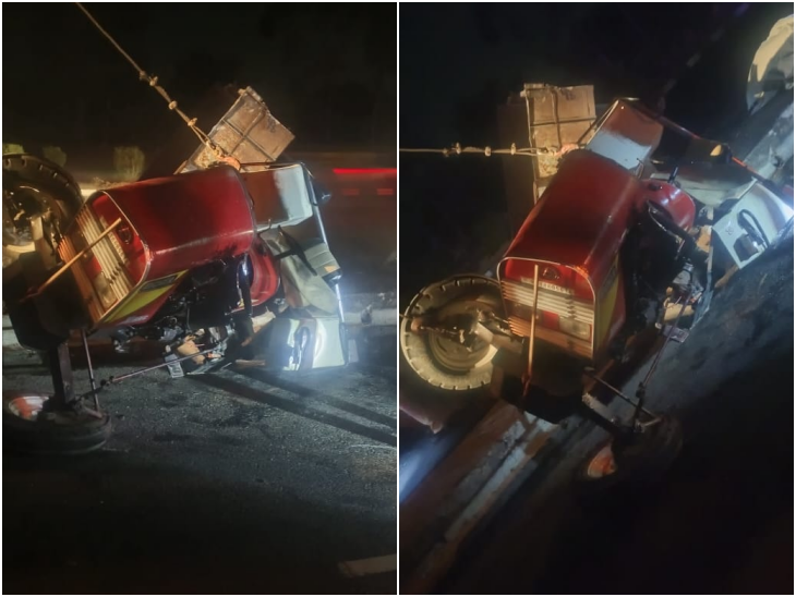 देर रात ट्रैक्टर-ट्रॉली पलटने से दो श्रद्धालुओं की मौत हो गई और आठ अन्य गंभीर रूप से घायल हो गए।