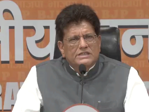 राहुल गांधी और कांग्रेस भारत-विरोधी ताकतों के हाथों की कठपुतली:  केंद्रीय मंत्री गोयल का आरोप- बार-बार झूठ बोलकर राष्ट्रीय हितों से समझौता कर रहे