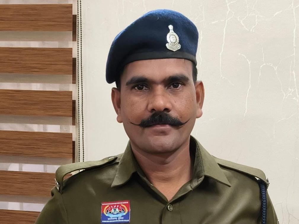 कॉन्स्टेबल धर्मेंद्र यादव की फाइल फोटो।