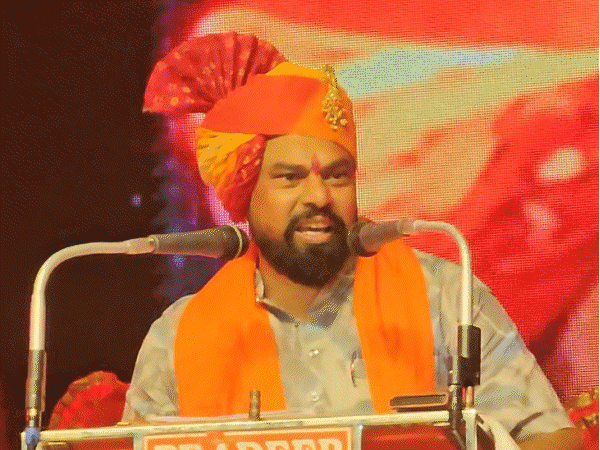 टी. राजा सिंह छिंदवाड़ा में 16 फरवरी को आयोजित हिंदू गर्जना रैली में शामिल हुए थे।