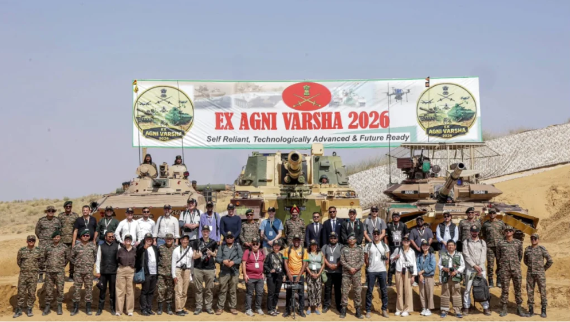 इस युद्धाभ्यास को देखने के लिए दुनिया के 25 देशों के डिफेंस जर्नलिस्ट और एक्सपर्ट मौजूद रहे।