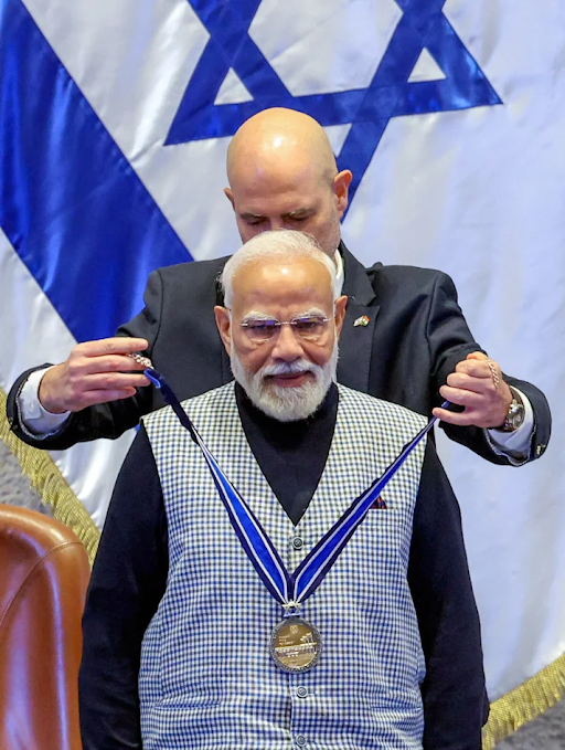 PM Modi's Speaker Amir Ohana given the Israeli Parliament's highest honor 'Speaker of the Knesset Medal'.