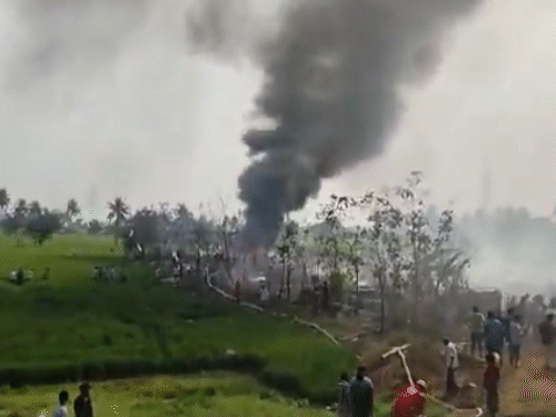 ब्लास्ट के बाद पूरी फैक्ट्री जलकर राख हो गई।