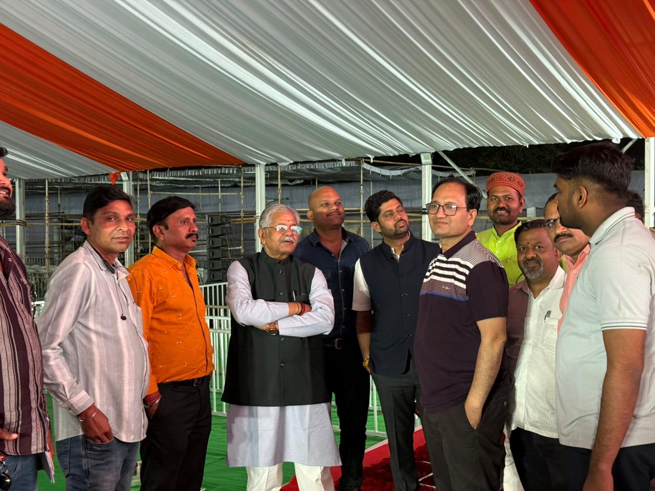 शुक्रवार रात कलेक्टर संजय अग्रवाल ने विधायक धरम लाल कौशिक के साथ कार्यक्रम स्थल का जायजा लिया था।