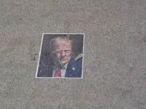 छत्तीसगढ़ में अमेरिका के राष्ट्रपति डोनाल्ड ट्रंप का विरोध हुआ।