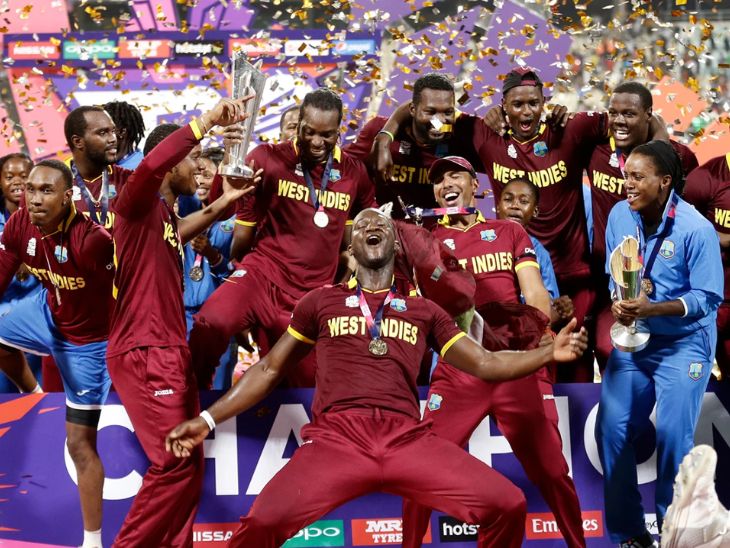 विंडीज ने इंग्लैंड को 4 विकेट से हराकर दूसरी बार टी20 वर्ल्ड कप जीता।