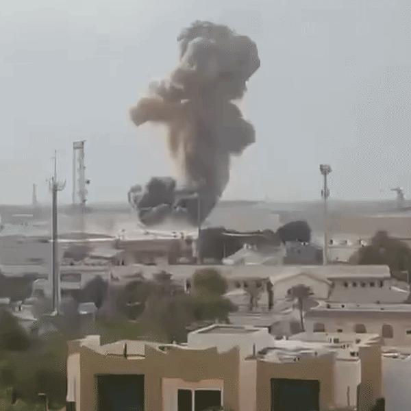 बहरीन में अमेरिकी मिलिट्री बेस पर ईरानी हमले का फुटेज