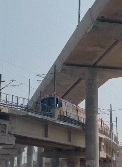 भूतनाथ से मलाही पकड़ी तक पटना मेट्रो का ट्रायल रन।