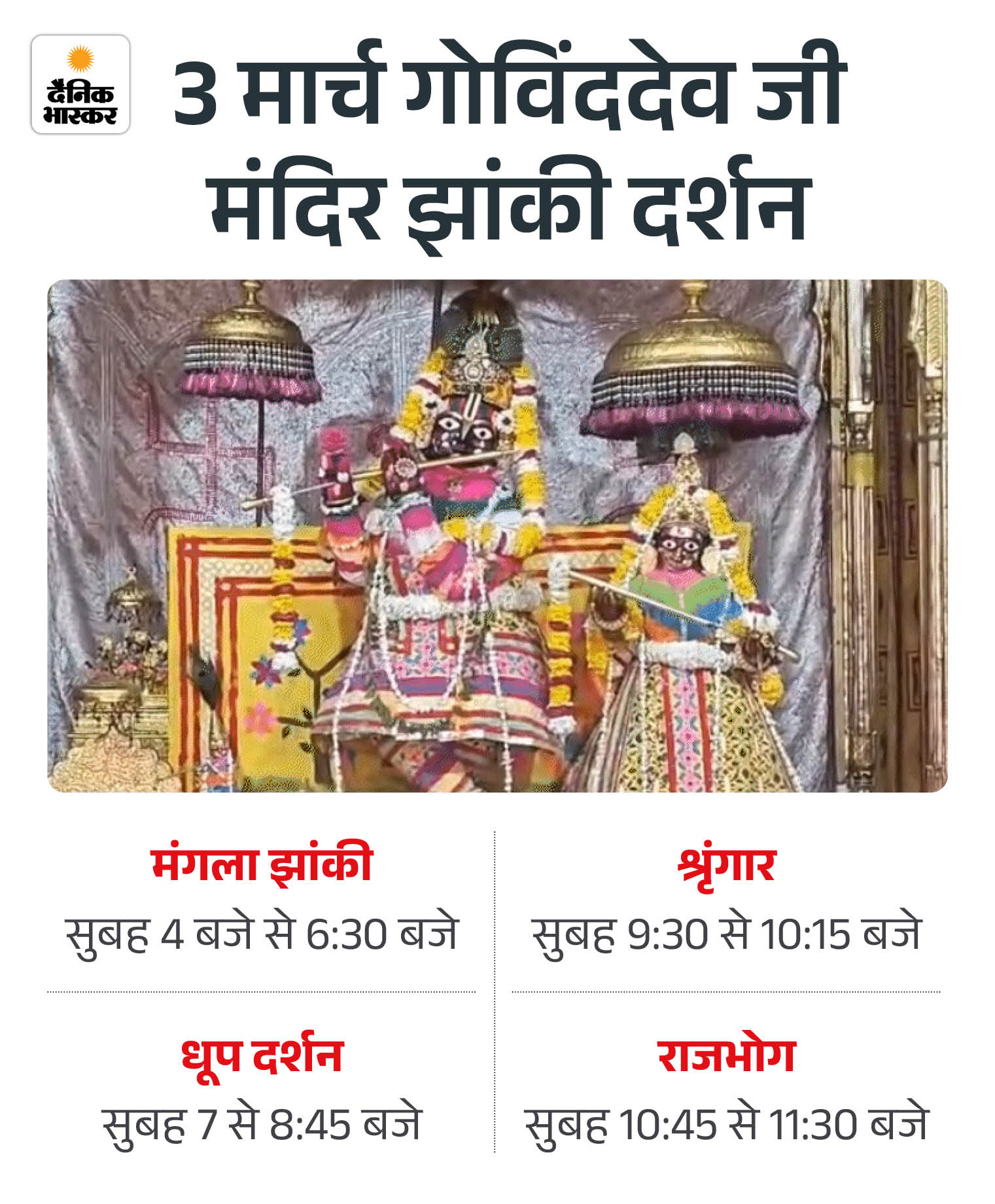 जयपुर में विदेशी 300 किलो गुलाल से खेलेंगे होली:  24 देशों के 3 हजार से ज्यादा लोग आएंगे, जानिए गोविंददेवजी में कब कर सकेंगे दर्शन – Jaipur News