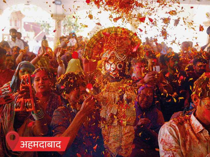 आज देशभरात होळी: राजस्थानमध्ये परदेशी पाहुण्यांनी रंग-गुलाल उधळला; अखिलेश यादव यांनी मनोज तिवारीवर व्हिडिओ गाणे बनवले