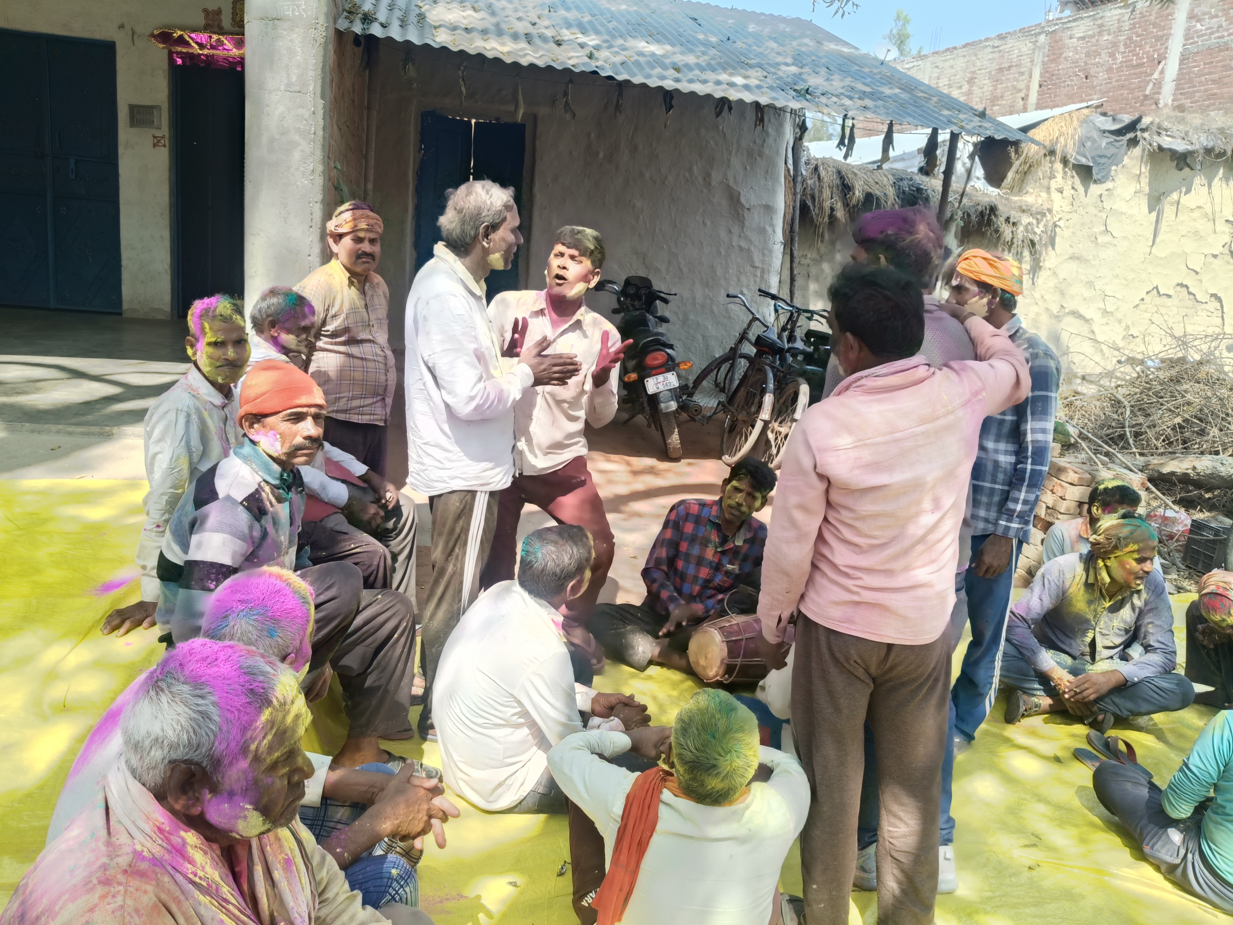 Sehasi Village Holi Celebration | Falg Geets & Colors of Brotherhood