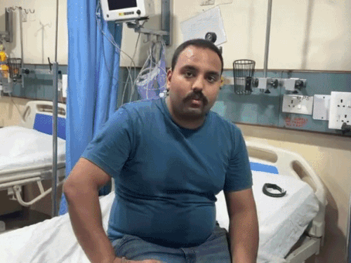 घायलों को उपचार के लिए अस्पताल में भर्ती कराया गया है। - Dainik Bhaskar