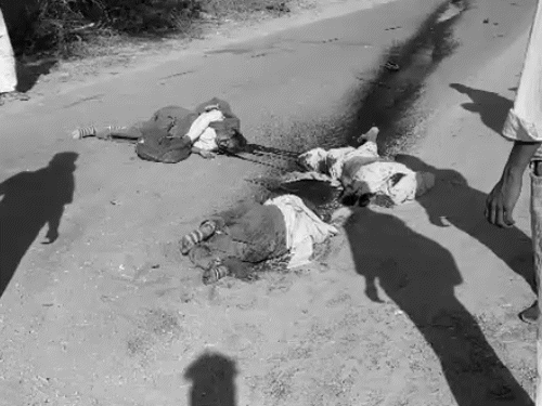 हादसा इतना भीषण था कि तीनों बाइक से करीब 15 फीट दूर जा गिरे।