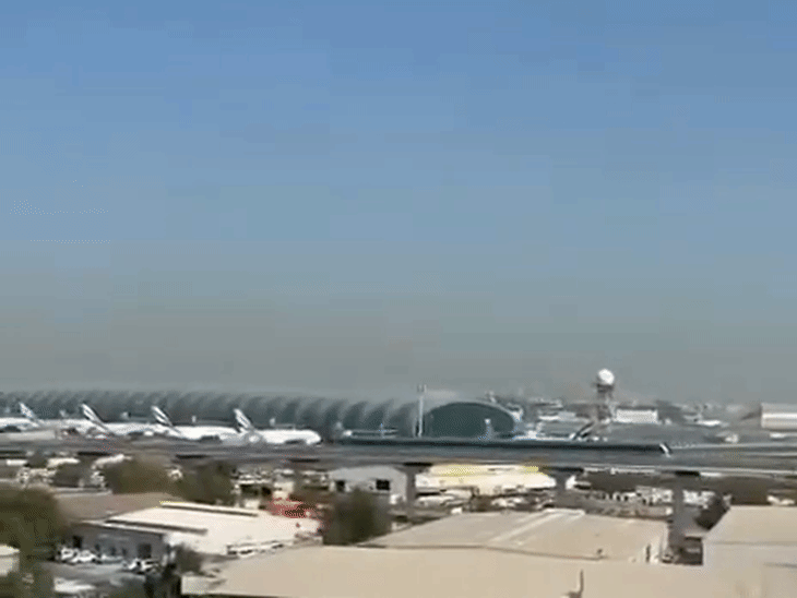 दुबई के इंटरनेशनल एयरपोर्ट पर आज धमाका हुआ।