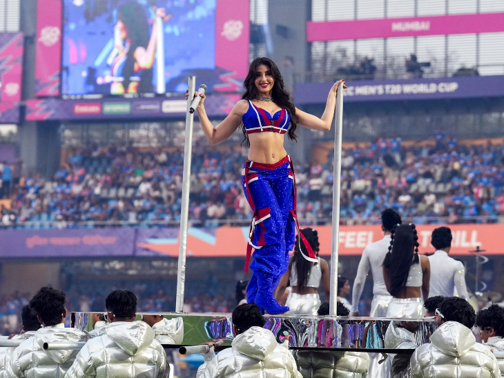 टी-20 वर्ल्ड कप में पहला मैच भारत-अमेरिका के बीच खेला गया। वानखेडे़ स्टेडियम में मैच से पहले ओपनिंग सेरेमनी हुई। इसमें नोरा फतेही और रैपर बादशाह ने परफॉर्म किया।