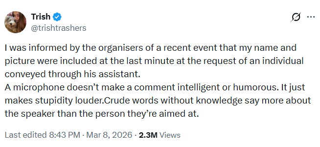 थलापति विजय से नाम जुड़ने पर आपत्तिजनक कमेंट, फिल्ममेकर पर भड़कीं तृषा कृष्णन