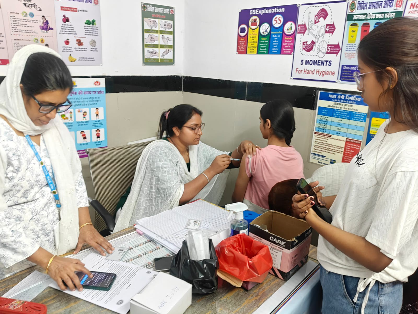 Sehore Vaccination Drive: HPV Vaccine for Girls, Pregnant Women Checkup