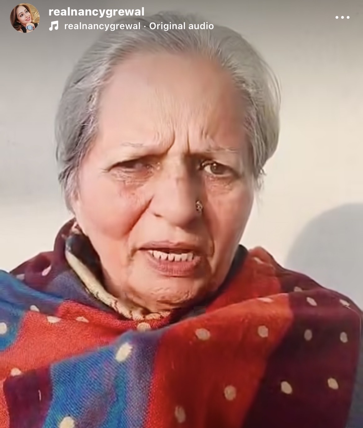 नैंसी ग्रेवाल की आईडी से पोस्ट हुई वीडियो का स्क्रीन शॉट