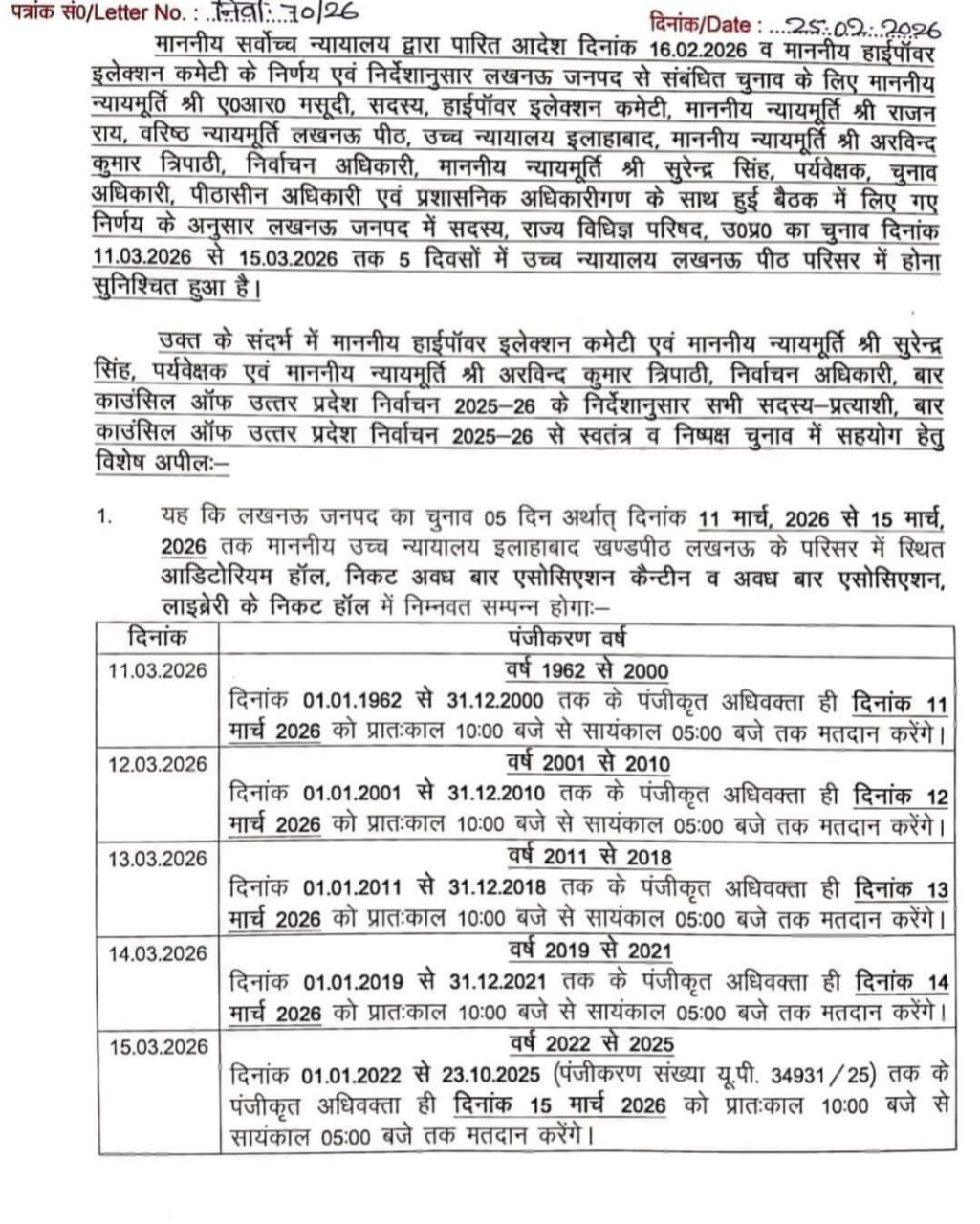 यूपी बार काउंसिल चुनाव की वोटिंग शुरू, हंगामे के बाद कैंसिल हुआ था इलेक्‍शन