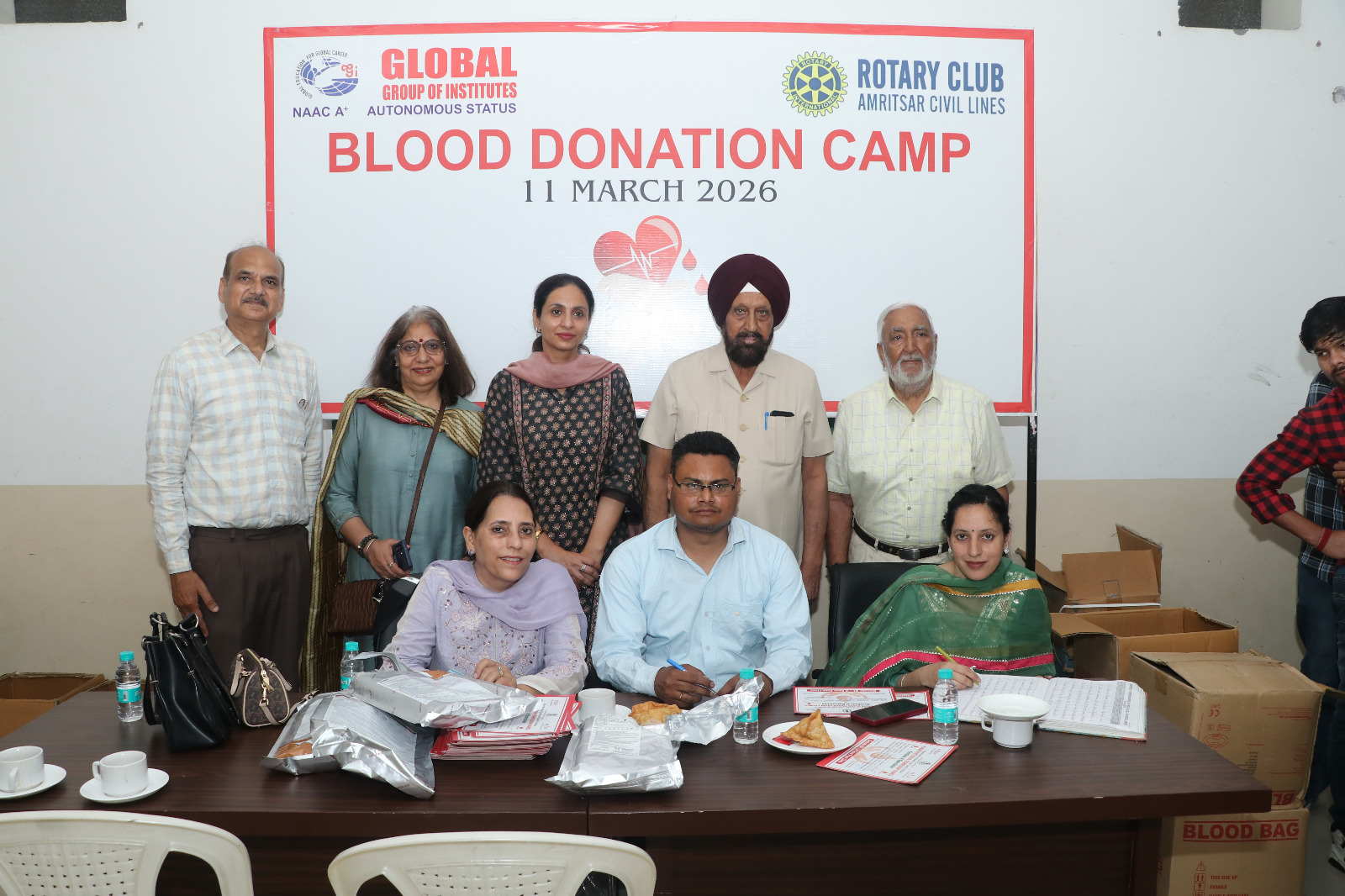 Blood donation camp organised at Global Group of Institutes, 153 units ...
