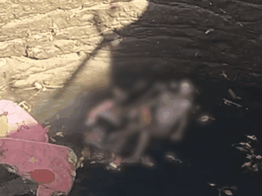 बुधवार सुबह तीनों बच्चों के शव कुएं में मिले।