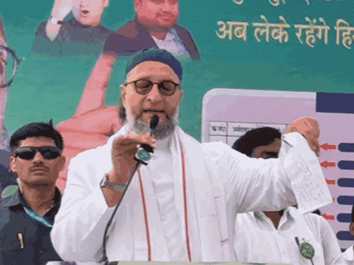 ओवैसी ने सीओ कुलदीप कुमार पर पलटवार करते हुए कहा- मैं उस डीएसपी से कहना चाहता हूं कि ये मुल्क आपके बाप का नहीं है।