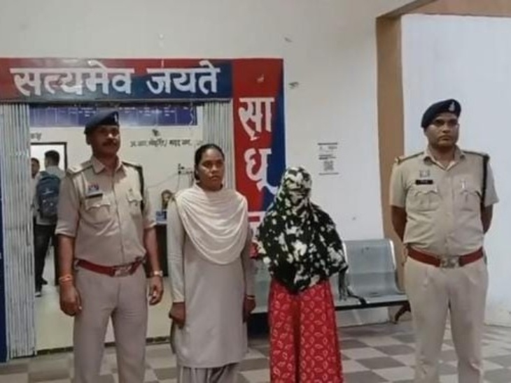 गिरफ्तार महिला चोर