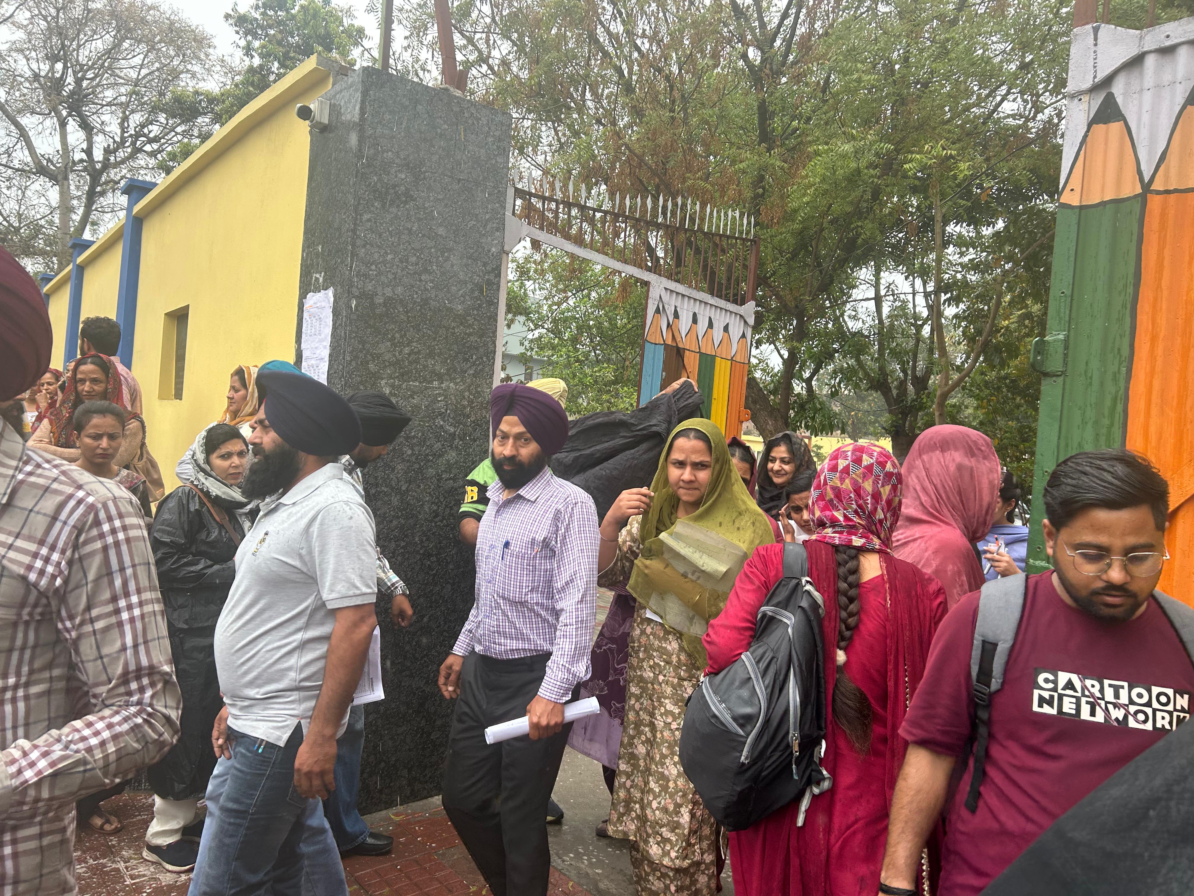 13,864 students took the exam in the district, and the rain increased ...